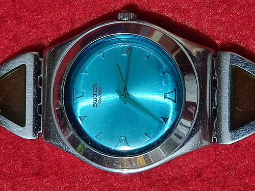 Reloj Mujer, Swatch Irony Ag 2002, Turquesa, Detalle Vintage