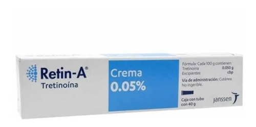 Retin A 0.05% Tretinoina Crema  Acné  Manchas Estrías Azul