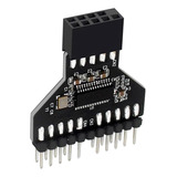 Usb2.0 9pin A 2x 9pin Splitter Board Electronics Para Rgb