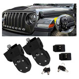 Seguros Cofre Jeep Wrangler Jl  Laterales Con Llave Negro