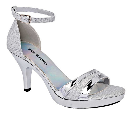 Zapatilla Graduación Dama Dayana Foncy 4241 Plata 22-26 T4