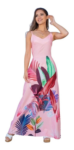 Vestido Largo Primavera Mujer. Diseños Y Colores