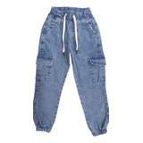 Pantalón De Jeans Jogger De Nene Niño Talles 4 Al 16