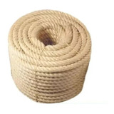 Corda De Sisal 38mm 20 Metros Reforçada Decoração Exercício