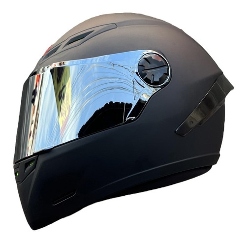 Casco Integral Ich 501sp Plano + Visor Plateado