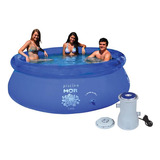 Kit Piscina Splash Fun 2400l + Filtro Bomba 2.200l/h - 220v