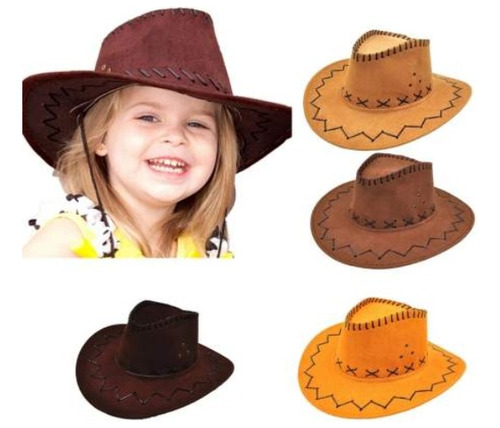 Sombrero Estilo Cowboy De Gamuza