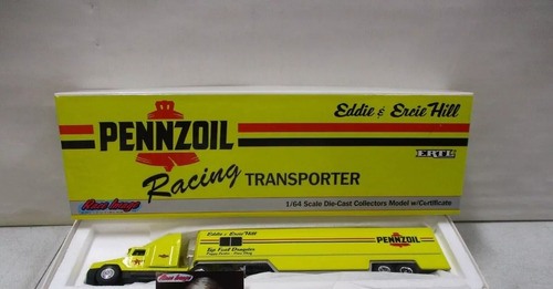  Ertl Eddie & Ercie Hill Pennzoil Racing Transporter 1993 