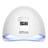 Cabina Uñas Uvled Sun X5 Plus 80w Display Potente Uñas Gel Color Blanco