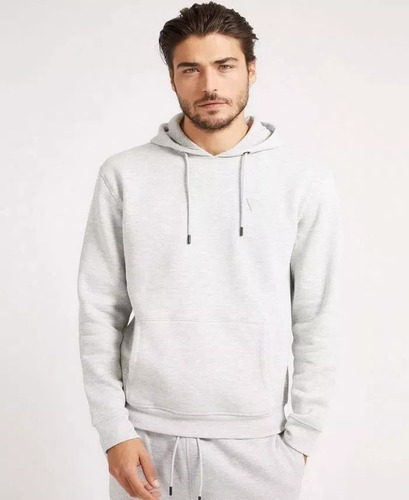 Polerón Guess Aldwin Hooded Sweatshirt H9c9 Color Gris