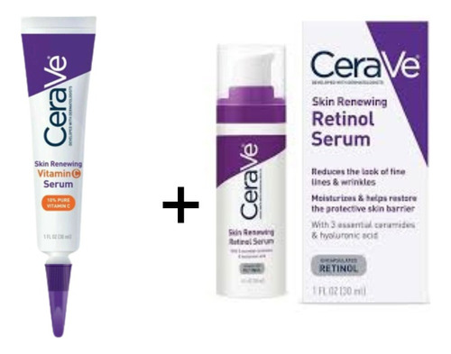 Duo Cerave Vitamina C Serum + Retinol Serum 30ml
