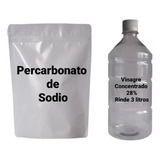 Percarbonato X 2kg + Vinagre Limpieza Ác. Acético 28% 1 Lts