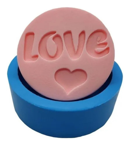 Molde Forma Silicone Sabonete Resina Biscuit Vela Love