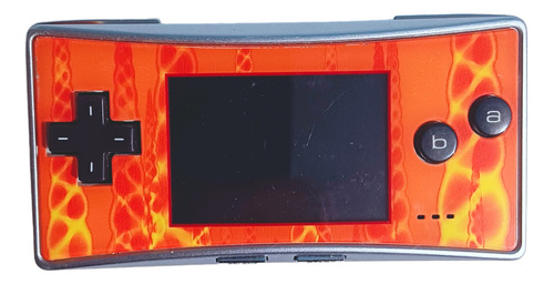 Game Boy Micro Plata/naranja Con Cargador
