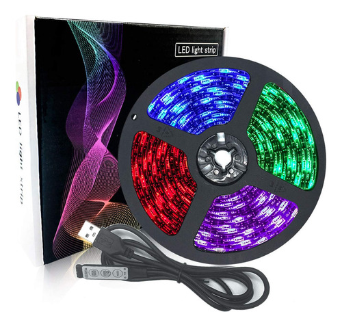 Weeten Tira De Luces Led De 16.4 Pies, 5 V Usb Para Monitor