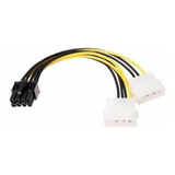 Cabo Adaptador 8 Pinos P/ 2 Sata (molex) C/ 18cm Dex - Cm-12