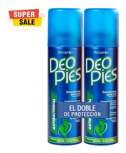 Desodorante Deo Pies Antibacterial 260m - mL a $148