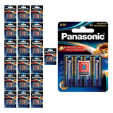 80 Pilhas Alcalinas Premium Aa 2a Panasonic 20 Cart