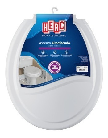 Tampa De Vaso Sanitário Almofadado Acolchoado Herc