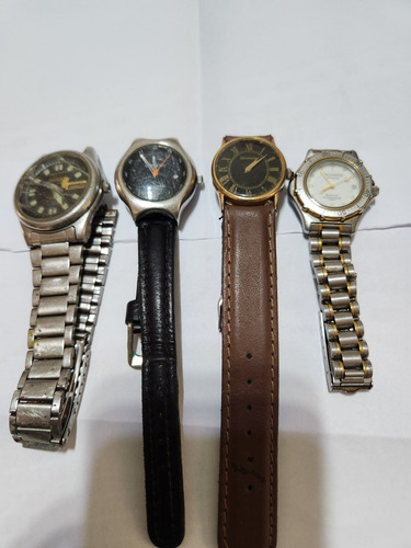 Lote De 4 Relógios Orient E Technos, Para Conserto. (18)