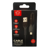 Cable 3mts V8 Micro Usb Datos Carga Rápida 2.4a