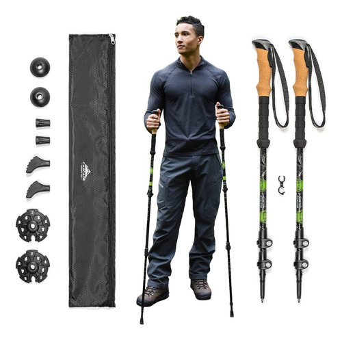 Cascade Mountain Tech Lightweight Trekking Poles, Aluminum