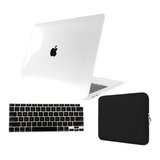 Kit Capa Case Macbook Air 13 A1932 + Pelic Teclado+ Neoprene