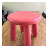 Banquito De Plástico Para Niñas/os Color Rosa Marca Ikea