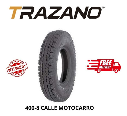 Llanta Trazano 400-8 H607 Tt Calle Para Motocarro