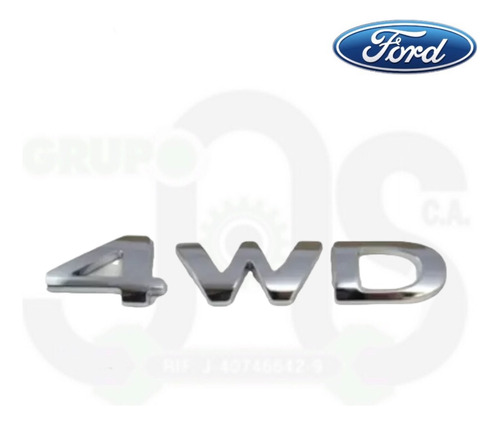 Emblema 4wd De Compuerta Ford Explorer 3.5 V6 12-19 Original Foto 3