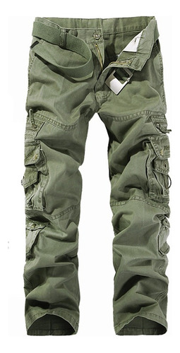 Hombre Armygreen Cargo Pant Casual Hombre Casual Pant