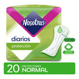 Nosotras Protector Diario Normal Aloe Vera Tipo Algodon 20u