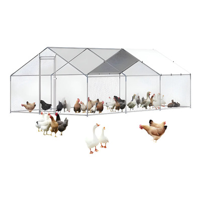 Gallinero De Metal Grande Jaula Gallinas 9.8x19.6x6.5 Pies | MercadoLibre