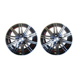 Kit 2 Llantas Aleacion Deportiva Qc 103 R15 4x100