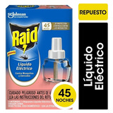 Raid Líquido Eléctrico Mosquitos Repuesto 45 Noches Floral