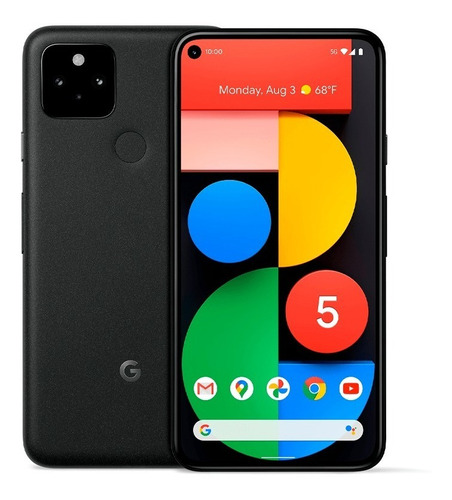 Google Pixel 5 128gb Just Black De Exhibición Liberados A Msi