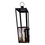 Fanal Farol 65cm De Alto Recto Oxido Blanco Negro