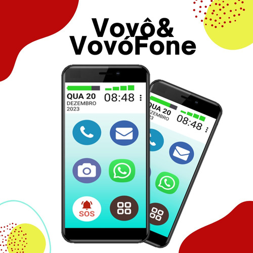 Celular Vovo&vovofone 32gb 4g Icones Grandes Zap Samsung