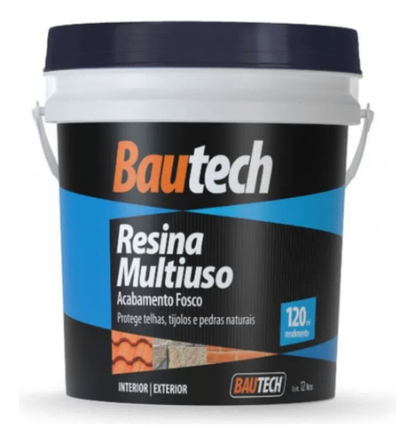 Resina Acrílica Bautech Multiuso Incolor 12litros Fosco