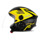 Capacete Moto Etceter Open Amarelo 60