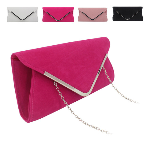 Bolso Plisado De Terciopelo Clutch Purse Para Mujer, Fiesta