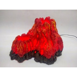 Adorno Volcan Grande Con Luz 26  X 18 X 22 Cm Con Aireador