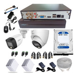 Kit Camaras Seguridad Dahua 2mp Full Color Dvr 4ch+ 2 Cam+ D