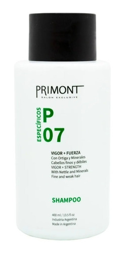 Shampoo Anti Caída Capilar Pro Crecimiento Primont P07