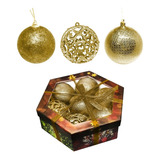 Adorno Navideño Set X7 Caja Bolas Globos De Navidad Esferas