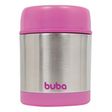 Pote Térmico Parede Dupla Rosa 350ml - Buba