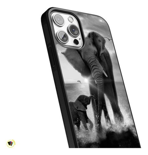 Funda Diseño Para iPhone De Elefantes  #8