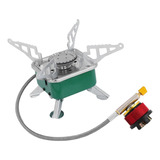 Large Gas Stove With Green Tube Adapter Valve