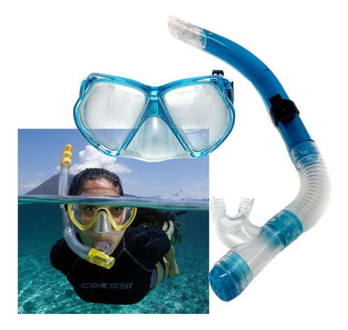 Snorkel Buceo Con Careta Para Mar Piscina Nadar