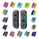 Controle Joystick Rgb Joy-con Com Led Compatível Com Switch